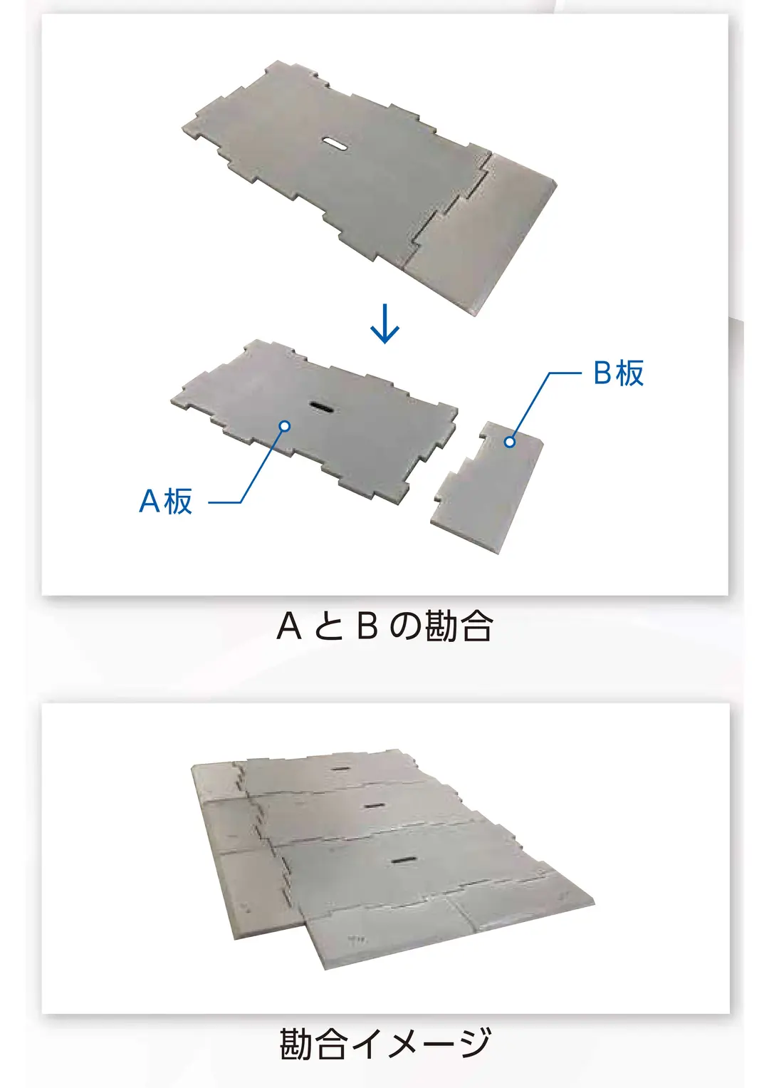 樹脂製の軽量敷板